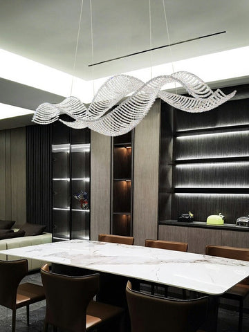 Wave Crystal Chandelier