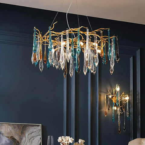Colorful Teardrop Chandelier