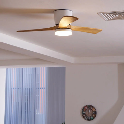 Walnut Wood Fan Lamp