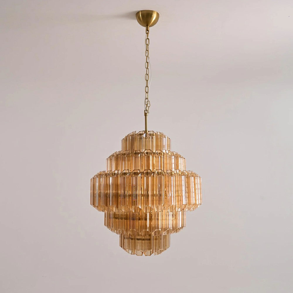 Vintage Glass Chandelier