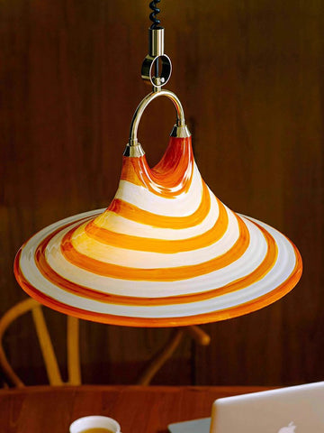 Retro Adjustable Speaker Pendant Lamp