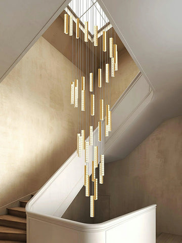 Staircase Crystal Chandelier