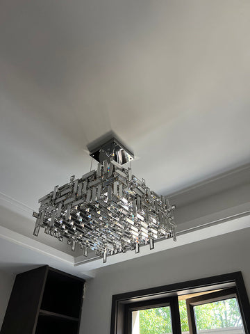 Square Crystal Chandelier