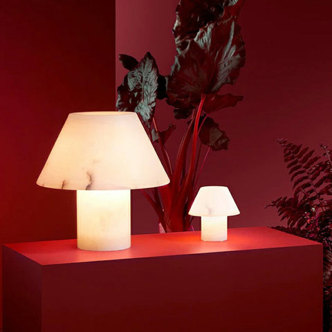 Alabaster Mushroom Table Lamp