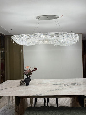 Modern Round Crystal Chandelier