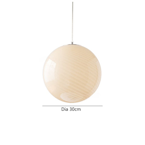 Colored glass ball chandelier