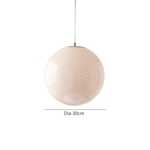Colored glass ball chandelier