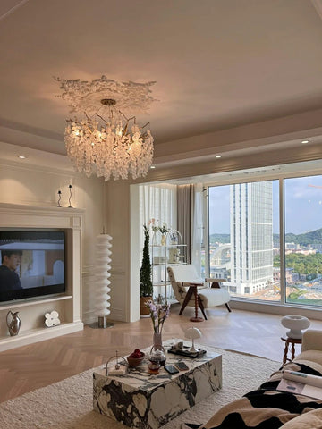 Branch Glass Coin Chandelier