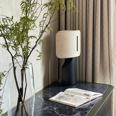 Metal Fabric Table Lamp