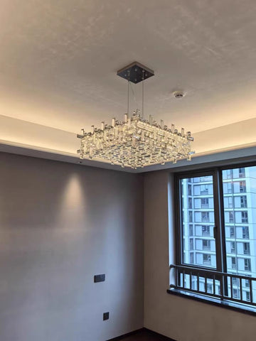 Square Crystal Chandelier