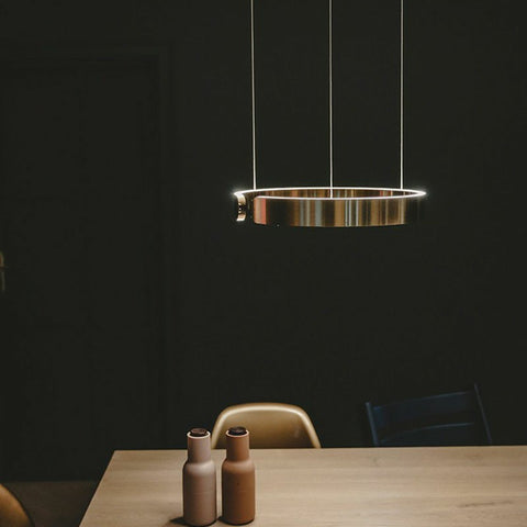Stainless Steel Circular Chandelier
