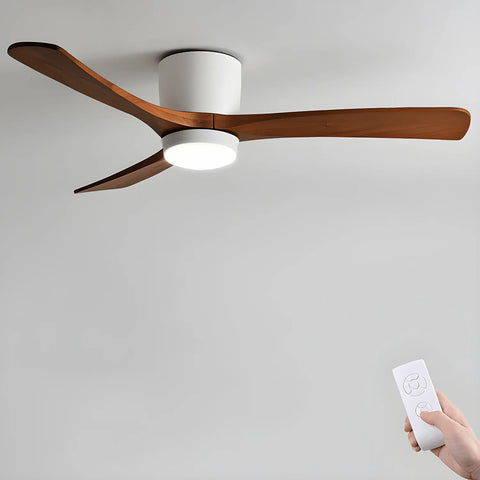 Walnut Wood Fan Lamp
