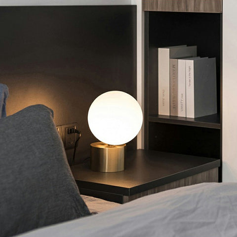 Spherical Glass Table Lamp