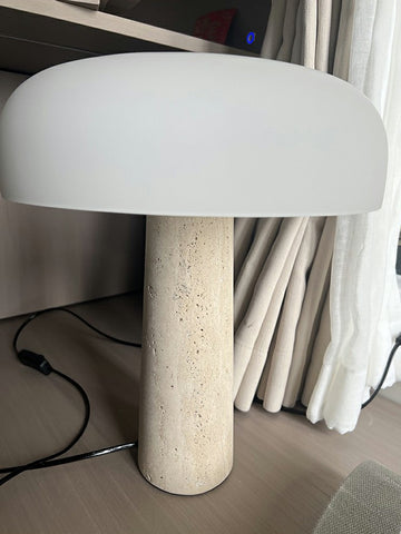 Travertine Table Lamp