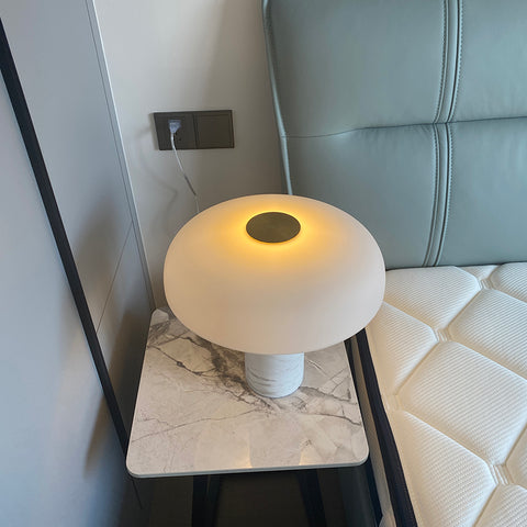 Marble glass table lamp