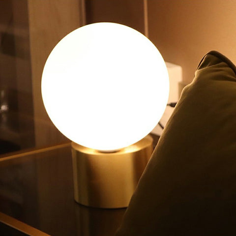 Spherical Glass Table Lamp