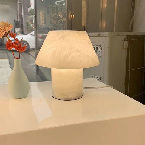 Alabaster Mushroom Table Lamp