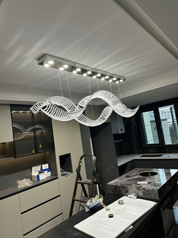 Wave Crystal Chandelier