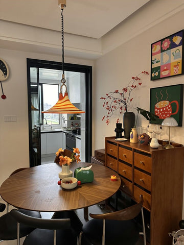 Retro Adjustable Speaker Pendant Lamp