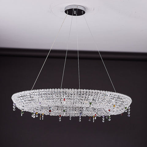 Modern Round Crystal Chandelier