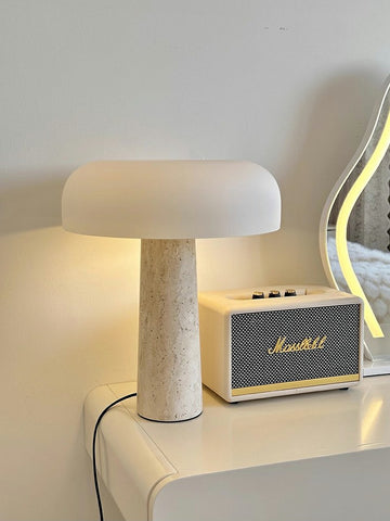 Travertine Table Lamp