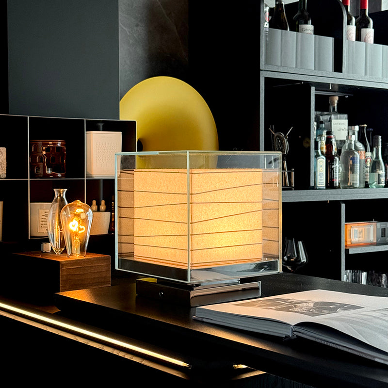 Cubic Glass Table Lamp