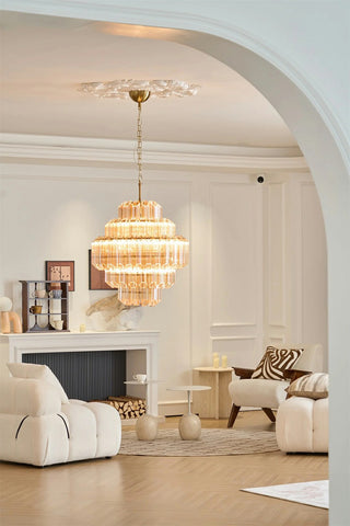 Vintage Glass Chandelier