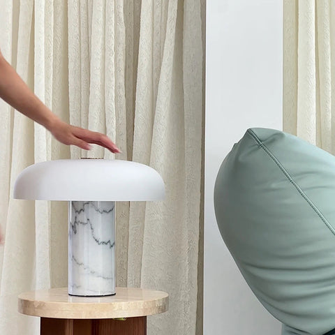 Marble glass table lamp