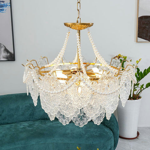 Pearls Glass Chandelier