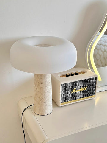 Travertine Table Lamp