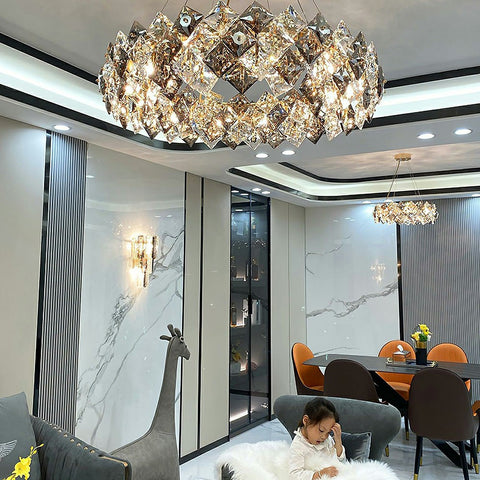 Circular Crystal Chandelier