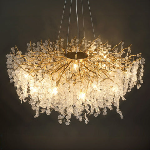 Cash Tree Glass Crystal Chandelier