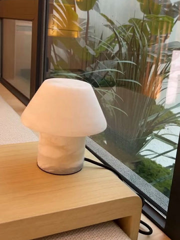 Alabaster Mushroom Table Lamp