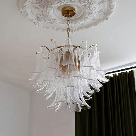 Murano Glass Leaf Chandelier