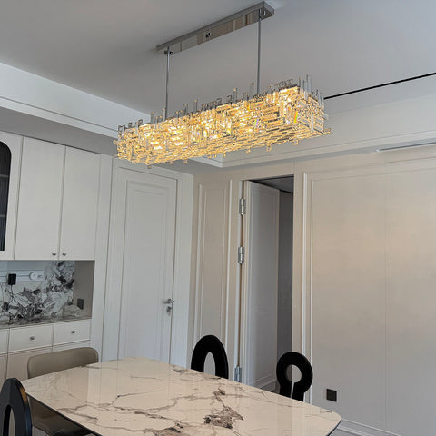 Square Crystal Chandelier