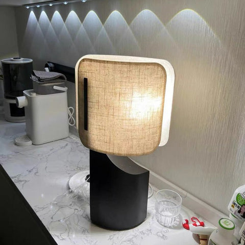 Metal Fabric Table Lamp