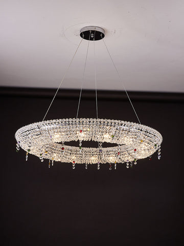 Modern Round Crystal Chandelier