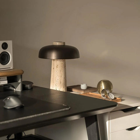 Stone Mushroom Table Lamp