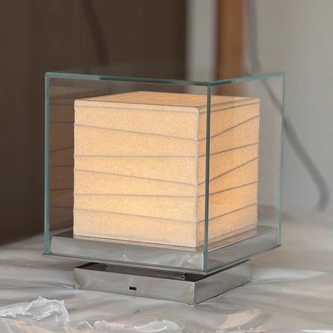 Cubic Glass Table Lamp