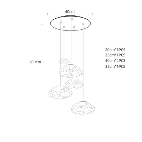 Glass Cloud Pendant Lamp