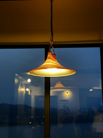 Retro Adjustable Speaker Pendant Lamp