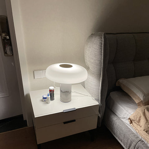 Marble glass table lamp