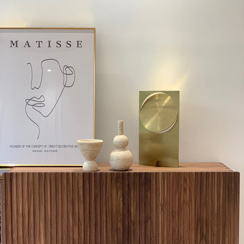 Stainless steel ambient table lamp