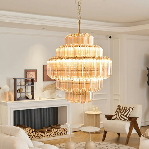 Vintage Glass Chandelier