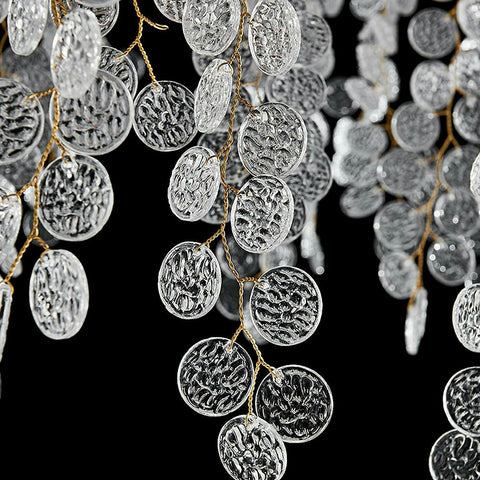 Branch Glass Coin Chandelier