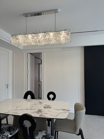Square Crystal Chandelier