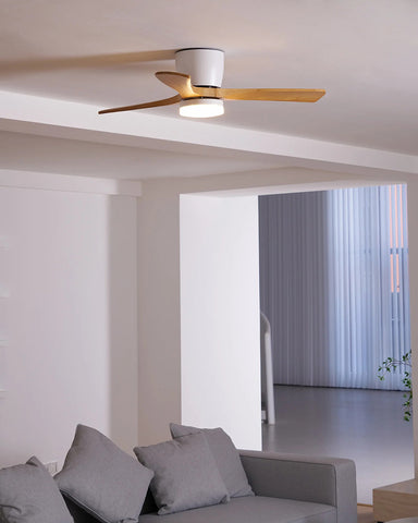 Walnut Wood Fan Lamp