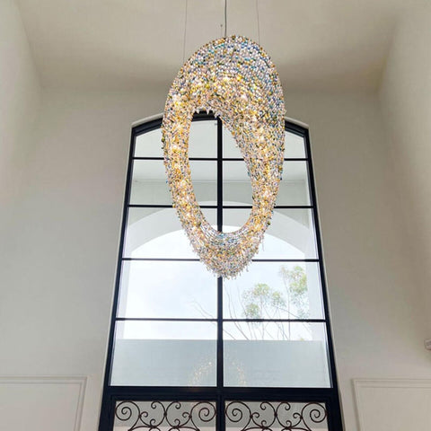 Modern Round Crystal Chandelier