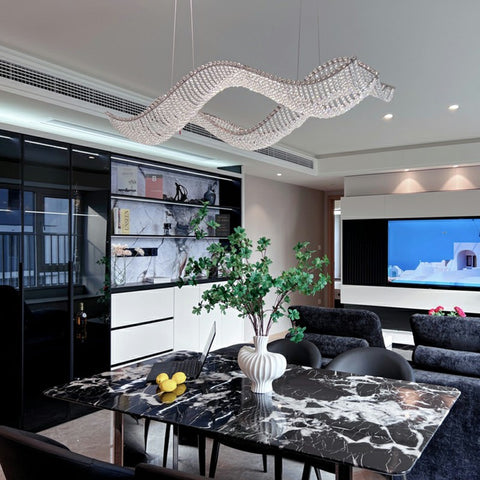 Wave Crystal Chandelier