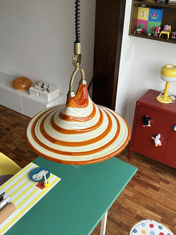 Retro Adjustable Speaker Pendant Lamp